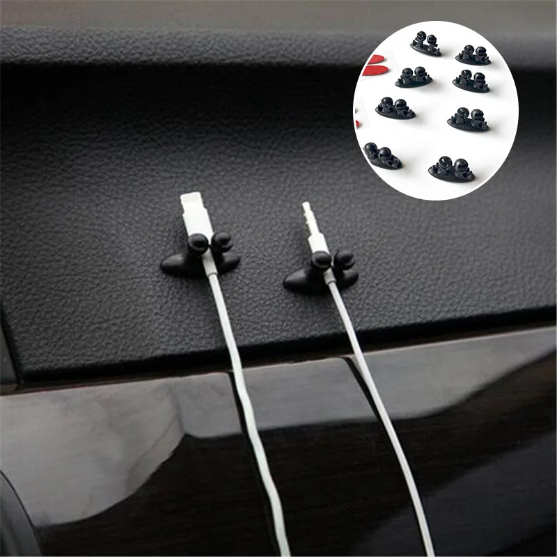

8pcs Car Wire Clip Stickers case for LADA Vesta Granta 1300 Niva Samara Signet Priora Kalina Safarl largus vaz 2110-12 2106 2107