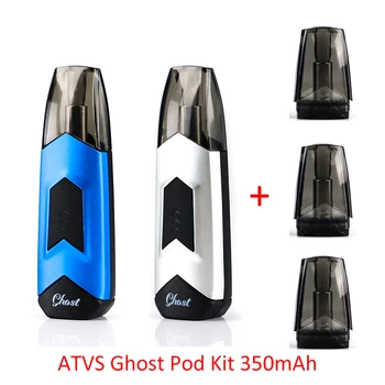 

Newest Original ATVS Ghost Pod vape Kit built-in 350mah battery pod system with 1.5ml capacity pod vs justfog minifit