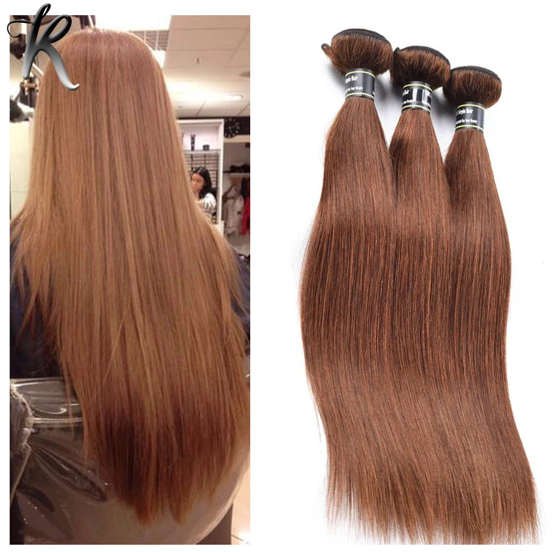 Cheap Malaysian Straight Hair Online 4 Light Brown Virgin Human