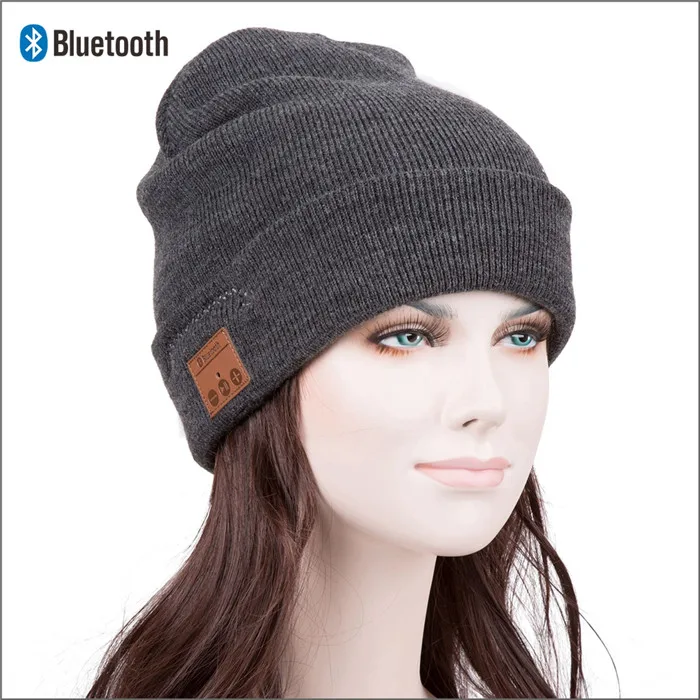 Bluetooth Beanie стерео наушники беспроводные Handsfree Skullies вязаная шапка зима спортивные головные уборы моющиеся кепки наушники Музыка Аудио