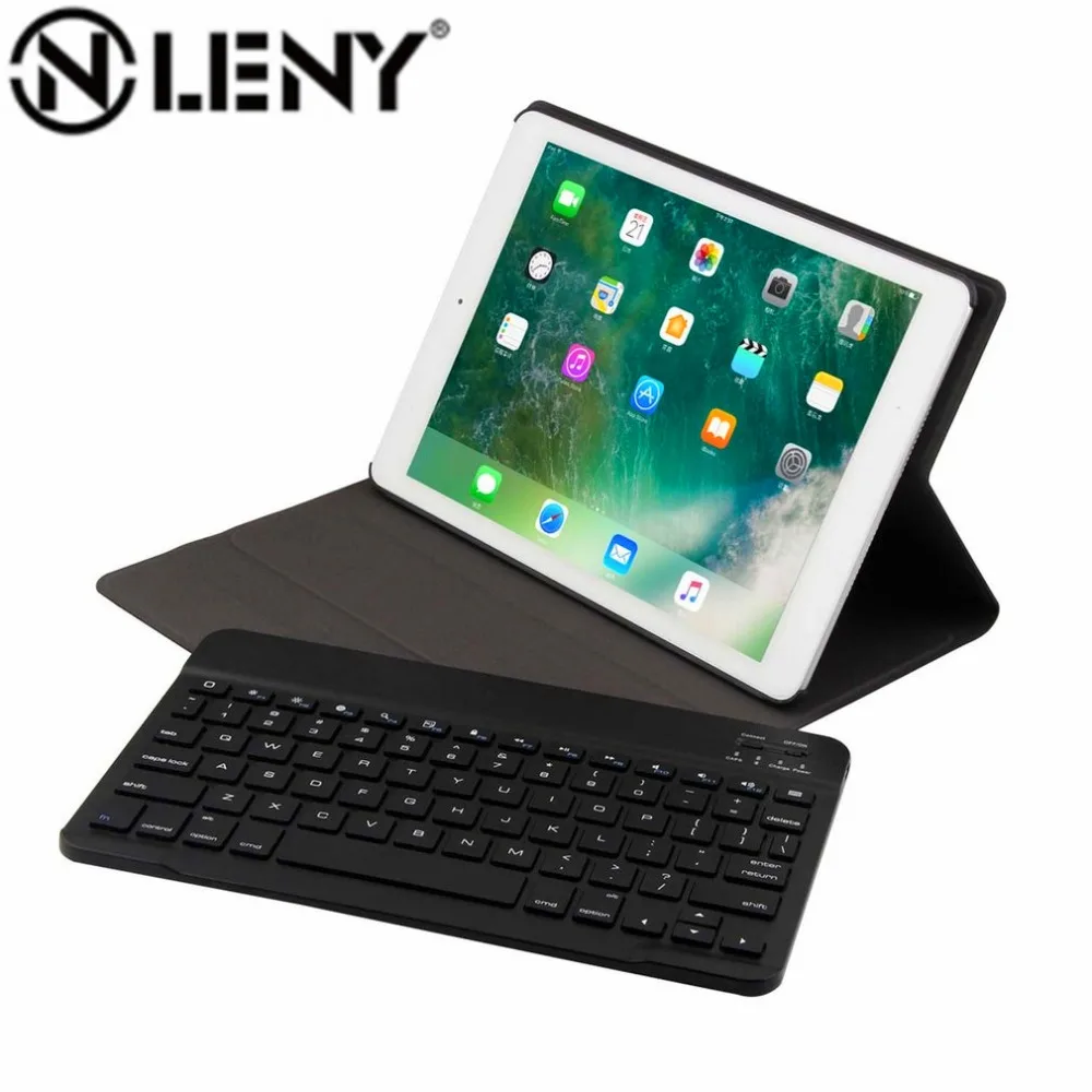 

Onleny Wireless Bluetooth Keyboard++PU Leather Cover Protective Case Wear Resistant Pad Supplies For iPad 9.7 For iPad Air1/2
