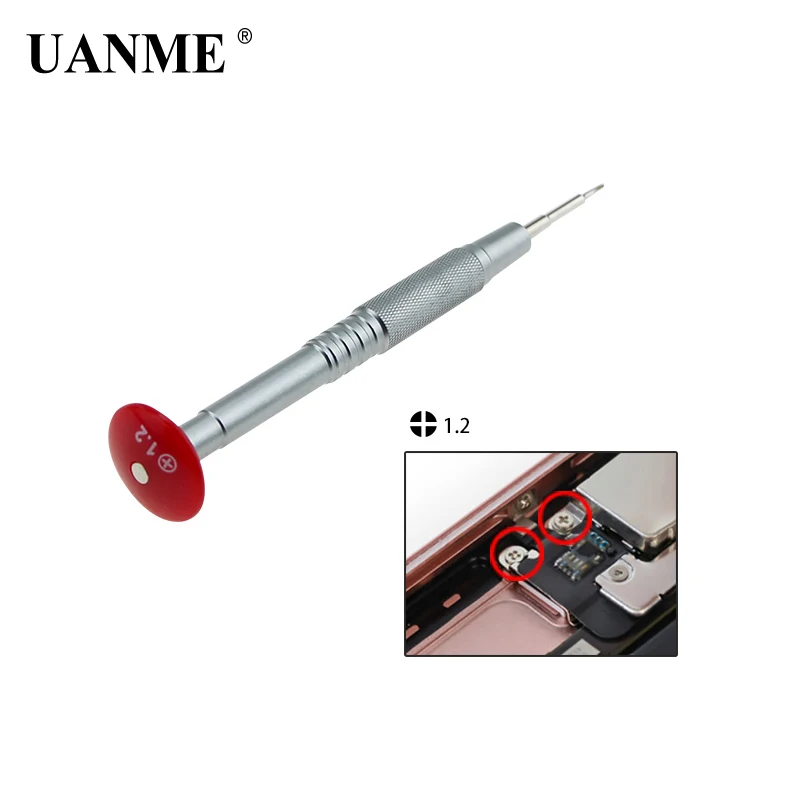 UANME Магнитная Прецизионная отвертка 0,8 мм Pentalobe для iPhone X 8 7plus Инструменты для ремонта открывания 889