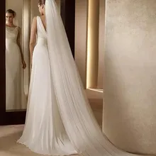 Свадебные вуали 3 слоя Белые 3 М длинные шлейф Соборные Свадебные вуали с расческой Свадебные vail аксессуары для женщин