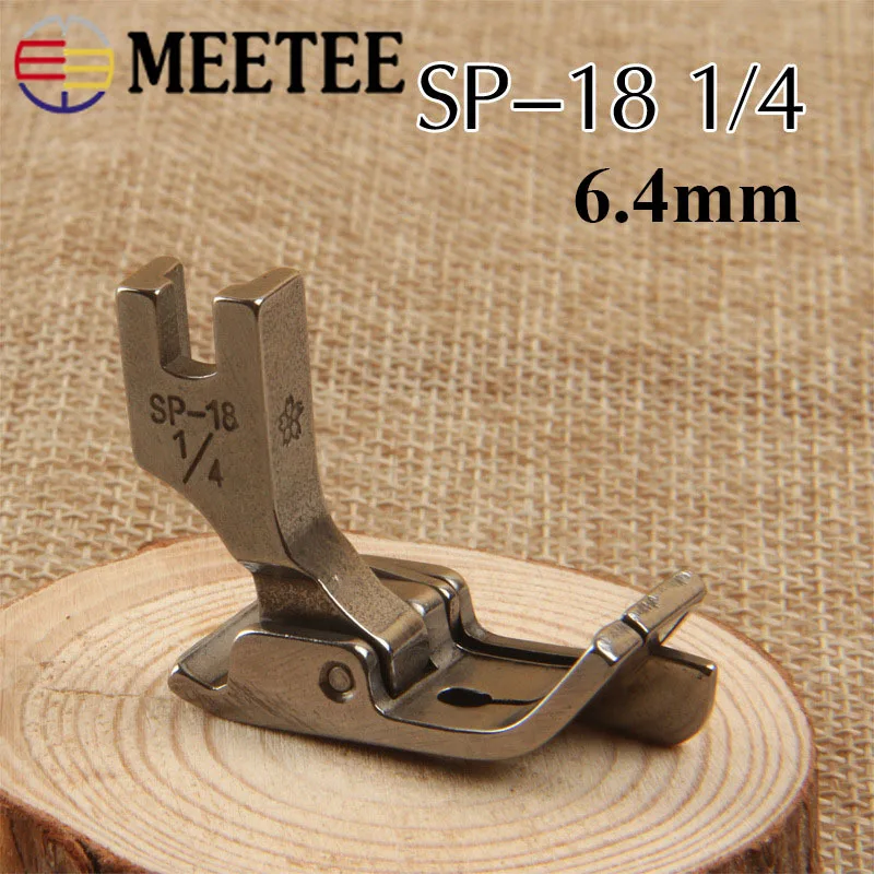 Meetee 3pcs Domestic Sewing Machine Foot SP 18 Presser Right Guide Feet