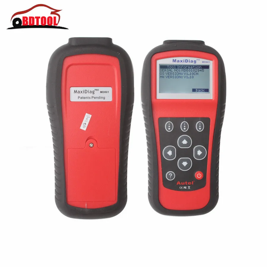 

2016 Best quality MaxDiag Pro MD801 Free shipping JP701+EU702+US703+FR704 4 in 1 code reader