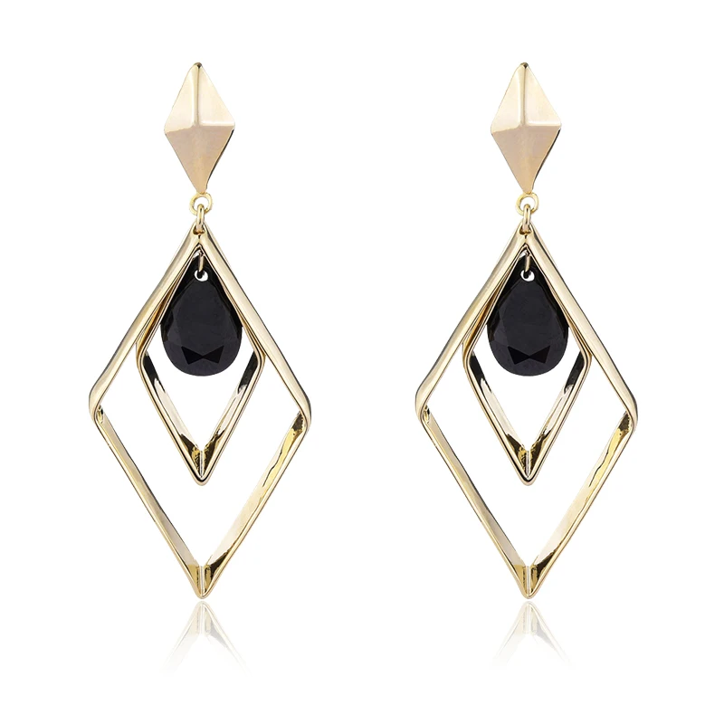 Buy YANDA Retro Rhombus Earrings For Women Fashion