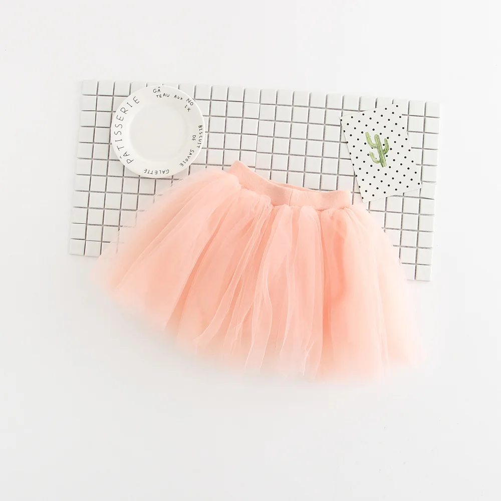 Юбки-пачки для девочек детская юбка-американка с эластичной резинкой на талии фатиновая юбка принцессы для девочек яркая бальная юбка мини-юбка принцессы из тюля для девочек - Цвет: watermelon red