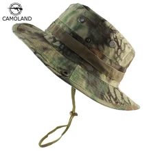 Тактические страйкбол Снайпер камуфляж Boonie шапки непальская Кепка Militares армейские мужские военные Пешие прогулки шапки лето ведро рыбалка шляпа