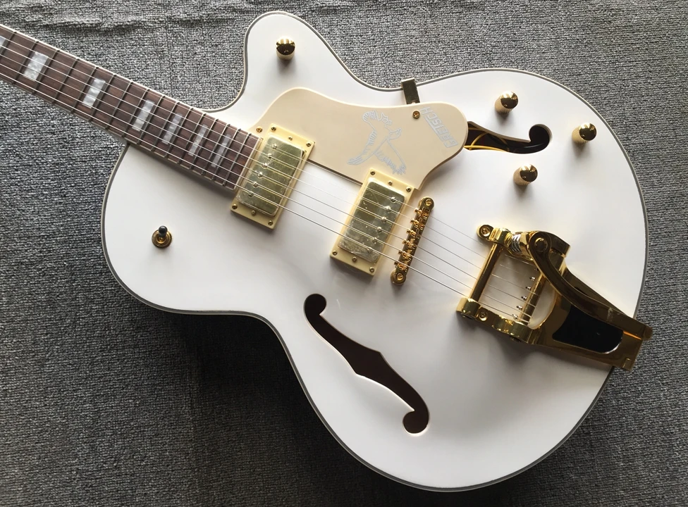 

New Custom Falcon G6120 Electric Guitar White