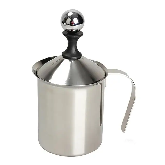 Cheap 400ML Stainless Steel Pump Milk Frother Double Mesh Milk Creamer Cappuccino Coffee Milk Frother Kitchen Applicance Cheap 400ML Stainless Steel Pump Milk Frother Double Mesh Milk Creamer Cappuccino Coffee Milk Frother Kitchen Applicance