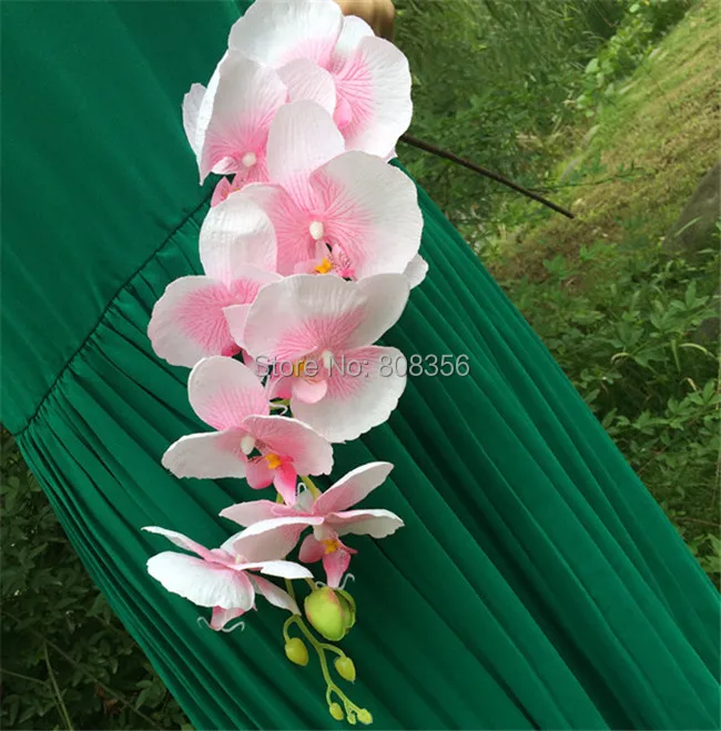 10 шт. Лидер продаж искусственная Орхидея искусственные фаленопсис Баттерфляй фаленопсис цветок для Свадебная вечеринка Главная Цветочные украшения
