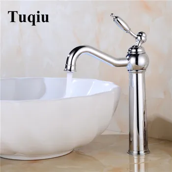 

Bathroom Basin Faucet Solid Brass Faucet Single Handle Vessel Sink Hot And Cold Water Tap Mixers New Arrivals