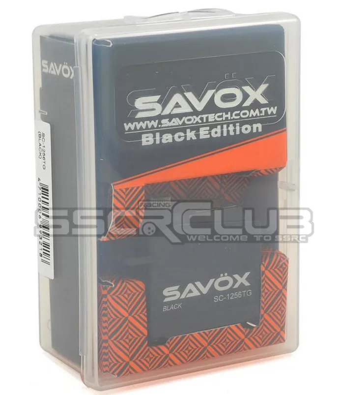 Savox Black Edition SC-1256 TG-BE титановый передаточный механизм сервопривод 6V 0,15 S 20KG для 1/10 1/8 RC багги Дрифт монстр грузовик гусеничный весы