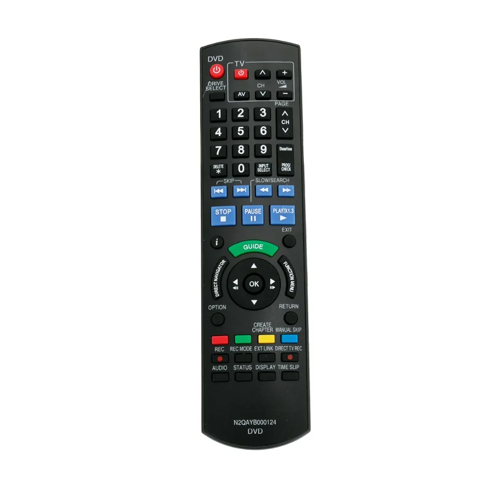 New N2QAYB000124 Remote Control fit for Panasonic DVD Recorder N2QAYB000479 DMRXW380 DMRXW385