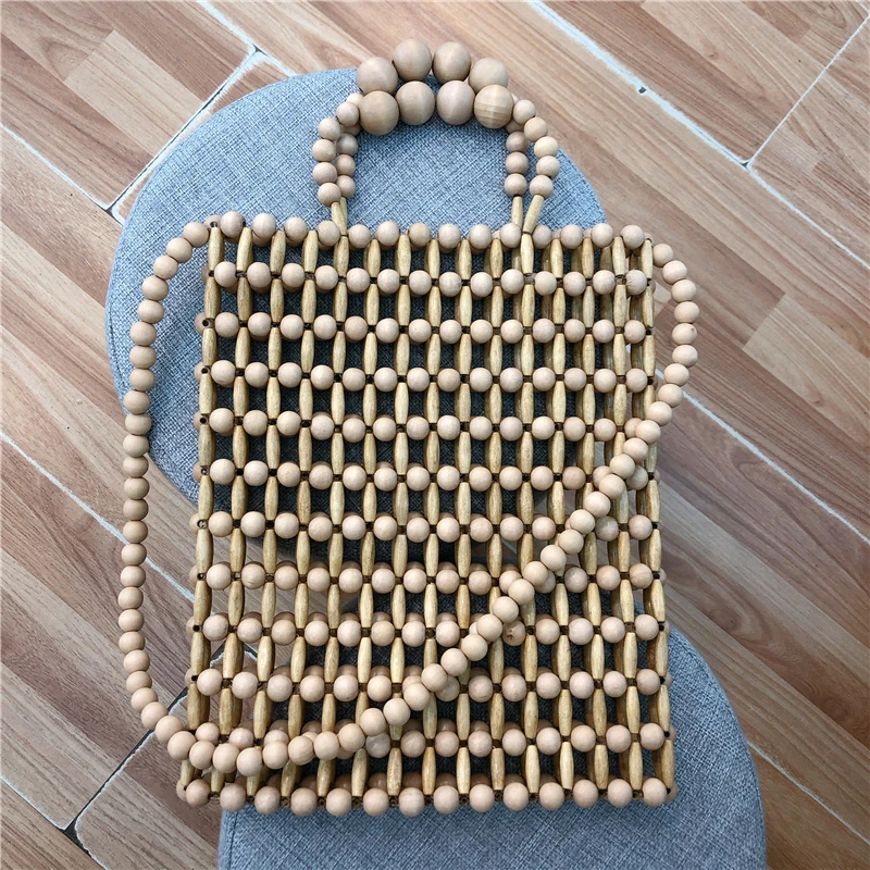 Винтажная бамбуковая женская сумка брендовый дизайн большая летняя деревянная сумка повседневные сумки через плечо для девочек