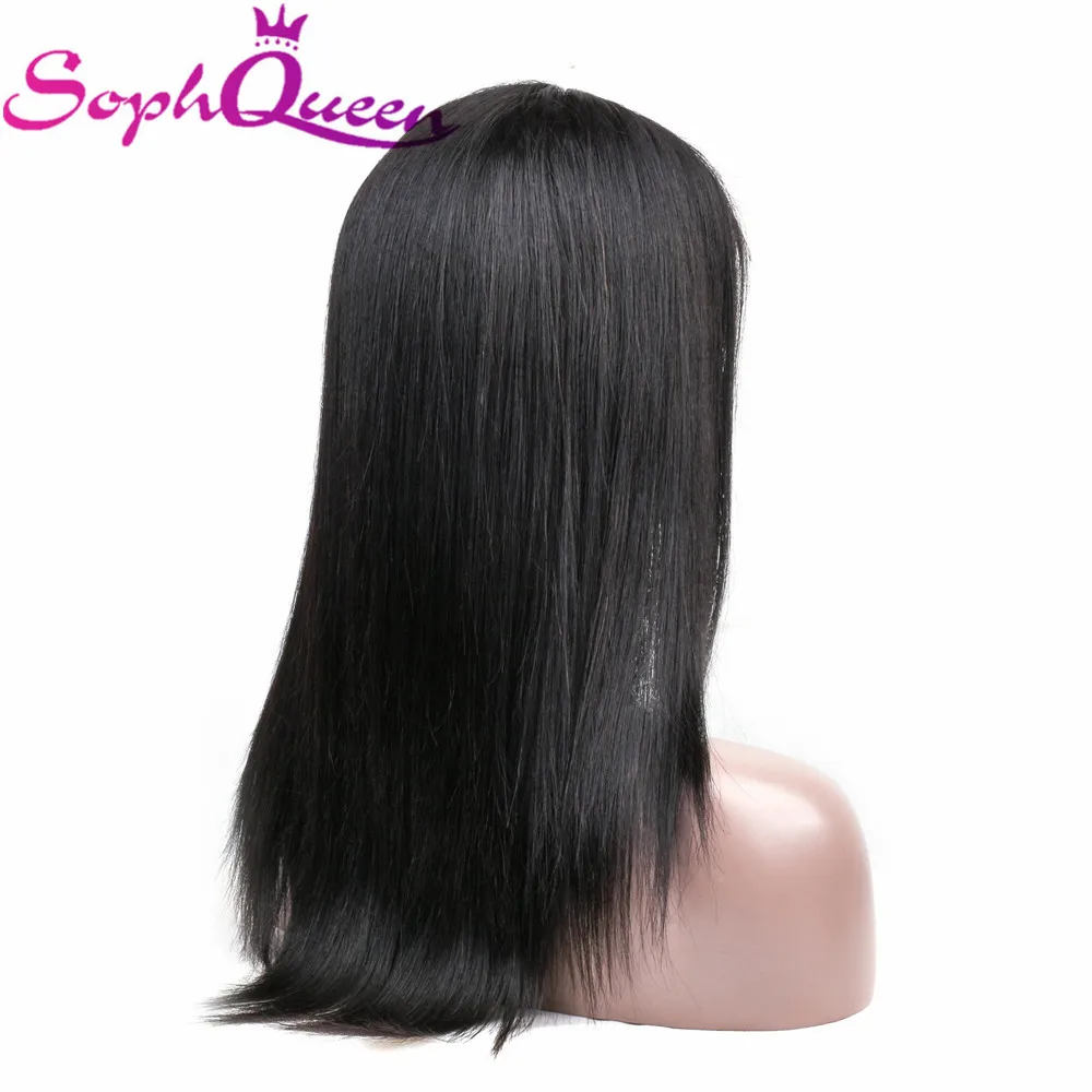 Soph queen прямые 4*4 синтетические волосы на шнурках человеческие парики бразильские Remy человеческие волосы парики для черных женщин Кружева Закрытие парики