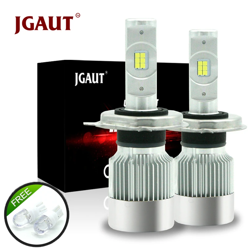 JGAUT мини H4 светодиодные мотоциклетные Автомобильные фары CSP H7 H1 H3 H11 880 9005 9006 Turbo лм