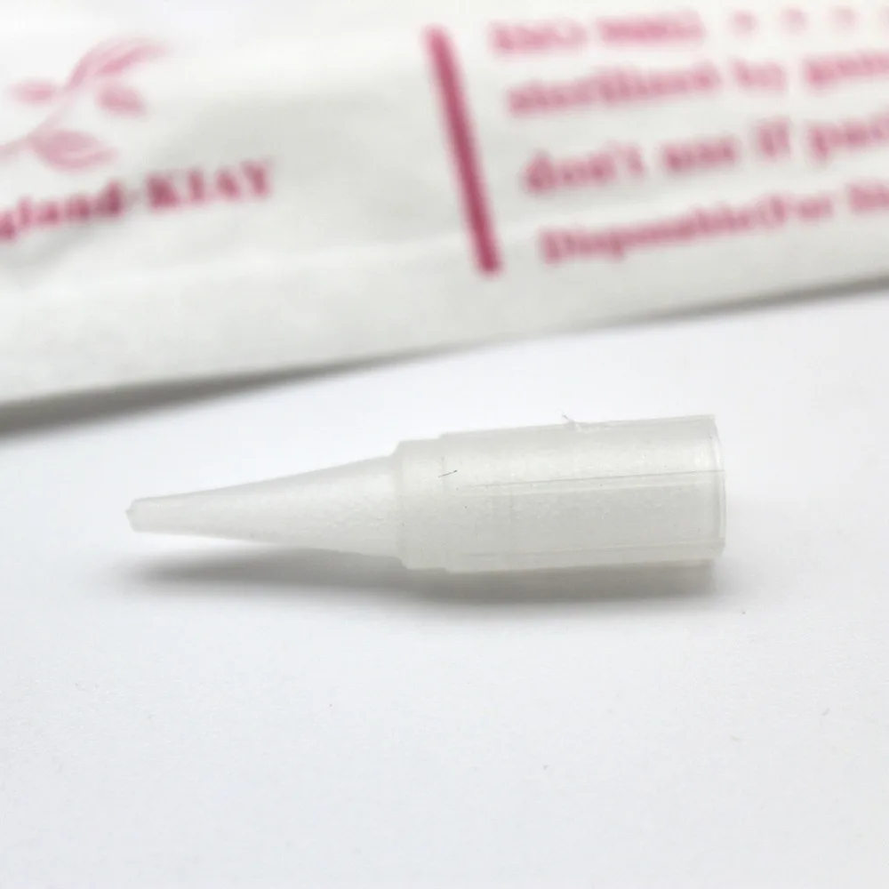 Disposable Traditional Tattoo Needle Caps Plastic Tips Nozzles For Permanent Makeup Eyebrow Lip Machine