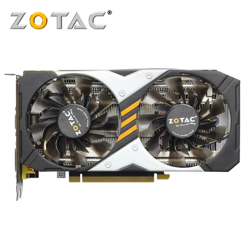 Видеокарта ZOTAC GeForce GTX950 2GD5 128 бит видеокарты GDDR5 для nVIDIA Оригинальная карта GTX 950 2G