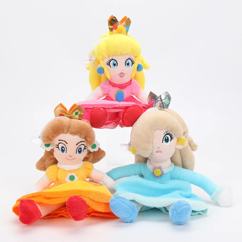 

8'' 20cm Super Mario Bros Princess Peach Daisy Rosalina Soft Plush Toy