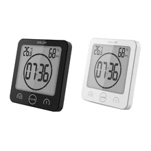 Digital Countdown Clock Countdown Timer Hygrometer Thermometer Suction Cup Bathroom Shower Makeup Cooking Stopwatch Wall Clock