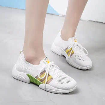 

Leader Show Trend Sneaker For Woman Outdoor Rubber Flyknit Women Sneakers Spring Sport Shoes Zapatos Mujer Woman Athletic Shoes
