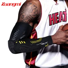 Kuangmi 1 шт. устойчивые к царапинам баскетбольные налокотники Поддержка эластичный спортивный налокотник Защита руки грелка защита рукав дропшиппинг