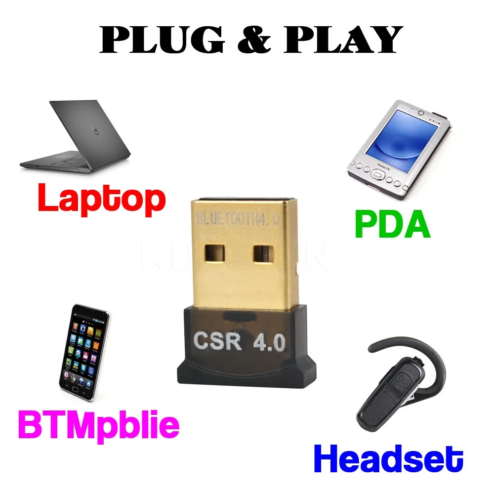 USB Bluetooth адаптер V4.0 Двойной режим беспроводной Bluetooth ключ Bluetooth компьютерный адаптер портативный для Win 7 8 10 Vista XP