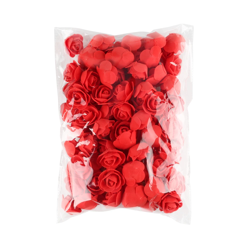 100 шт мини искусственный 4 см роза цветы Моделирование пенополистирол пенопласт DIY ремесло для свадебной вечеринки декор поставки
