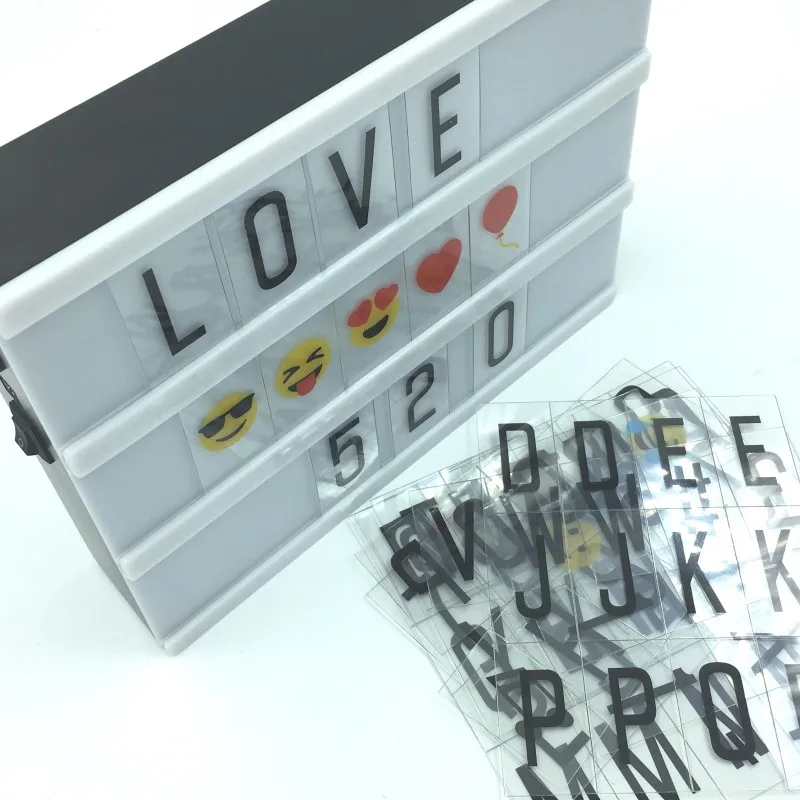 Led Cinema Lightbox LED ночник A6 DIY кинематографический световой короб USB или Аккумулятор
