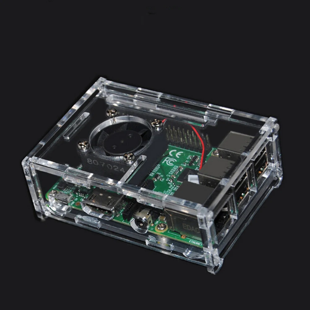 Прозрачный Премиум акриловый корпус Корпуса корпуса для Raspberry Pi 2/3/ B
