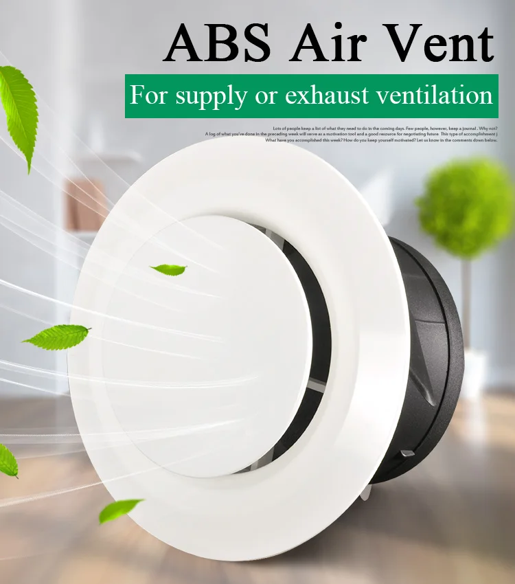 Us 8 49 3 4 6 Inch Plastic Air Vent Cover Bathroom Ceiling Wall Supply And Exhaust Ventilation Grille For Round Duct Pipe 75 100 150mm In Vents From