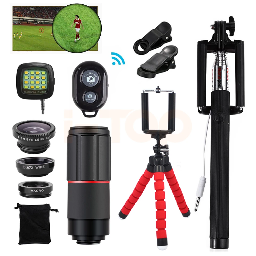 15 in 1 Cell Phone Lens Kit 8x Telephoto Zoom Lenses
