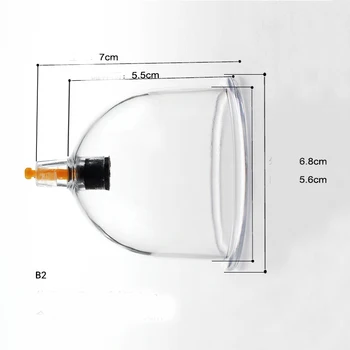 

10 pcs B1/B2/B3/B4/B6 acupuncture vacuum cupping cans mixed size cup set