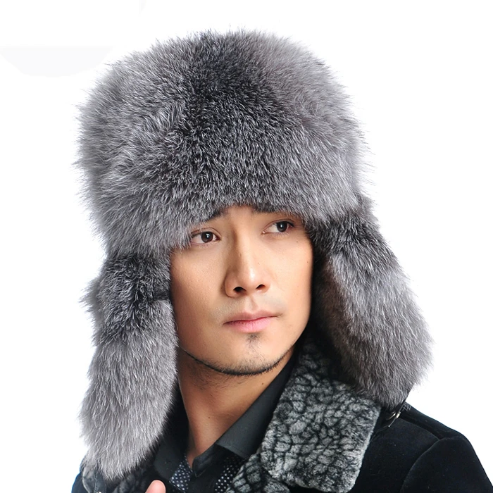 Echte Zilveren Bontmuts Bontmuts Schapenvacht Lei Feng Cap Bontmuts Goede Echt Bont|lei feng|hat sheepskinfur fox hat - AliExpress