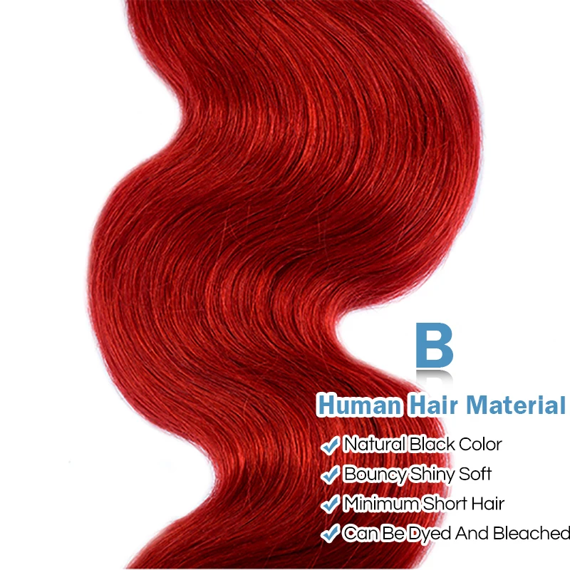 RemyBlue, бордовые, красные, 99J, цветные объемные волнистые пряди, с закрытием, перуанские человеческие волосы, 3 пряди, с закрытием, волосы remy, пряди