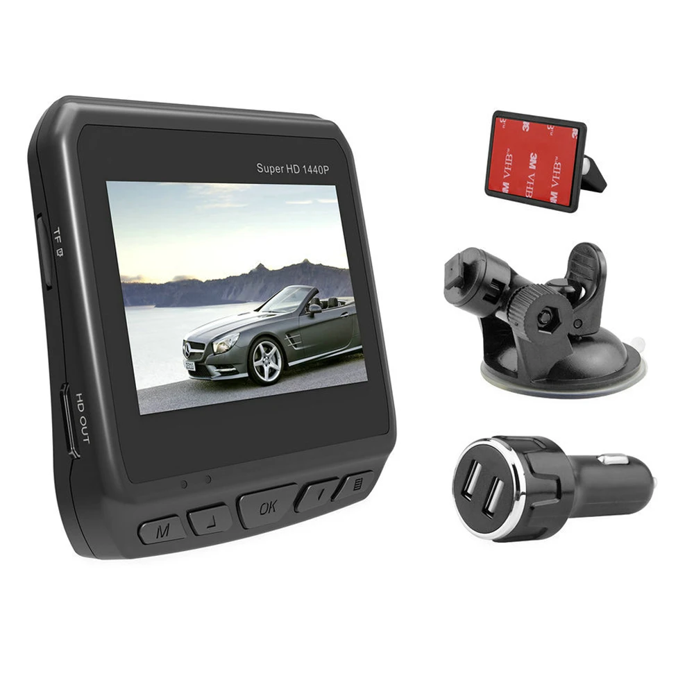 DAB211 Ambarella A12A55 Автомобильный dvr камера 1440x2560 P Super HD 2 К к видео регистраторы ночное