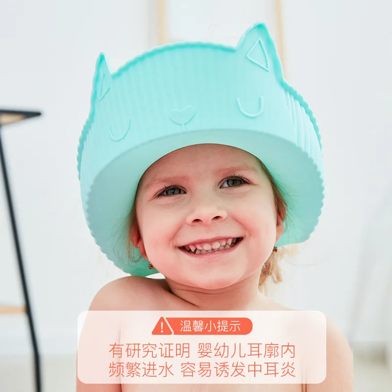 

Baby shampoo Adjustable Baby Shower Hat Toddler Kid waterproof ear protector Cap Wash Hair Shield Direct Visor Cap for Baby Care