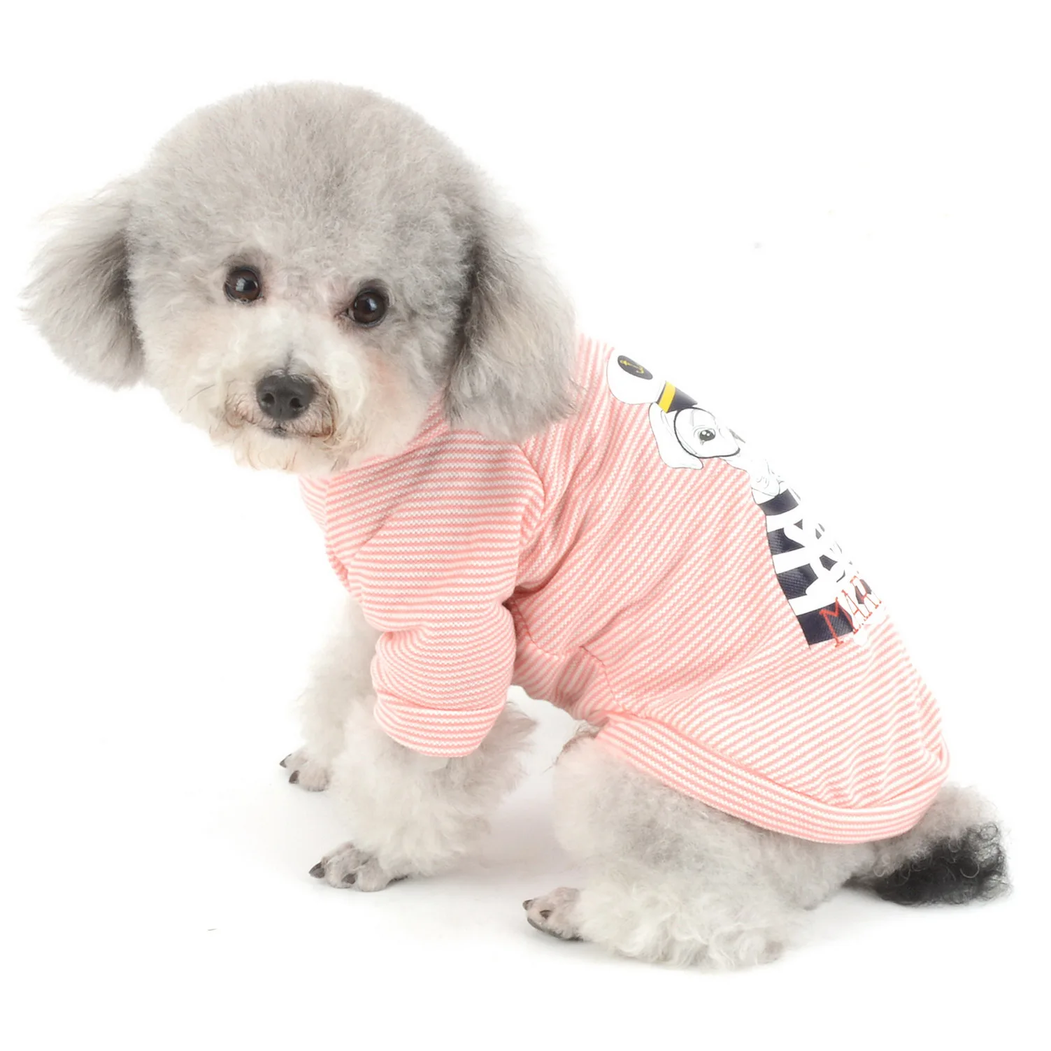 

Cotton Striped Sweatshirt Shirt for Small Dog Doggie Print Knit Pet T Shirt Puppy Summer Vest Toy Breed Dog Clothes