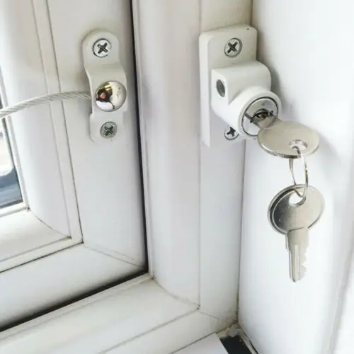 

Window Cable Lock Door Restrictor Child Safety Tested Useful Durable Practical