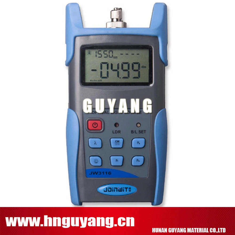 

JW3116 1310/1550nm Handheld Fiber SM Optical Light Source with FC SC ST Connector