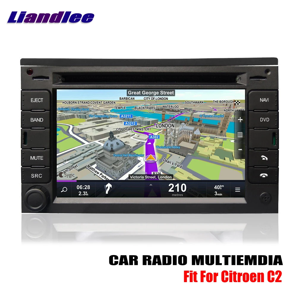 Для Citroen C2 2003~ 2007 2008 2009 Android мультимедийный автомобильный Радио FM AM DVD CD плеер gps навигационная система HD экран дисплей ТВ