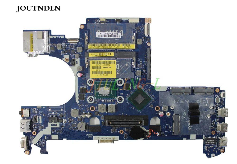 JOUTNDLN для Dell Latitude E6230 Материнская плата ноутбука W/i5-3360M CPU YJR6N 0YJR6N CN-0YJR6N | Компьютеры