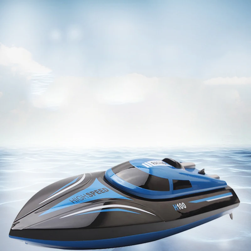 High Speed RC Boat H100 2.4GHz 4 Channel 30km/h Racing Remote Control Boat with LCD Screen as gift For children Toys Kids Gift