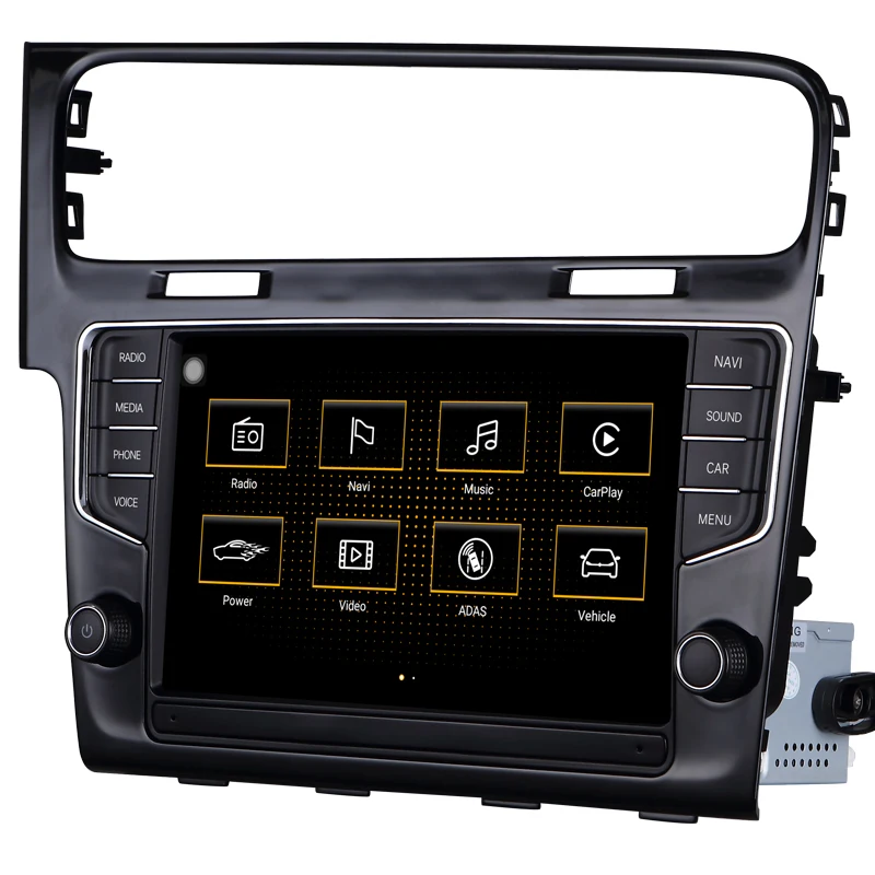 Radio de coche navegación multimedia video android dvd del coche para VW Golf 7 2014-2018 9 \