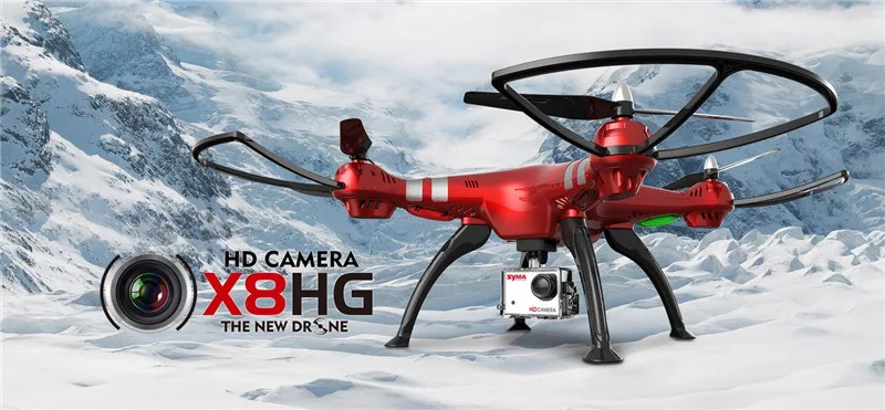 Syma X8HG Профессиональный беспилотник с 8-мегапиксельной HD камерой высота удержания Безголовый режим сопротивление ветра 2,4 г 4CH 6 оси RC Квадрокоптер RTF