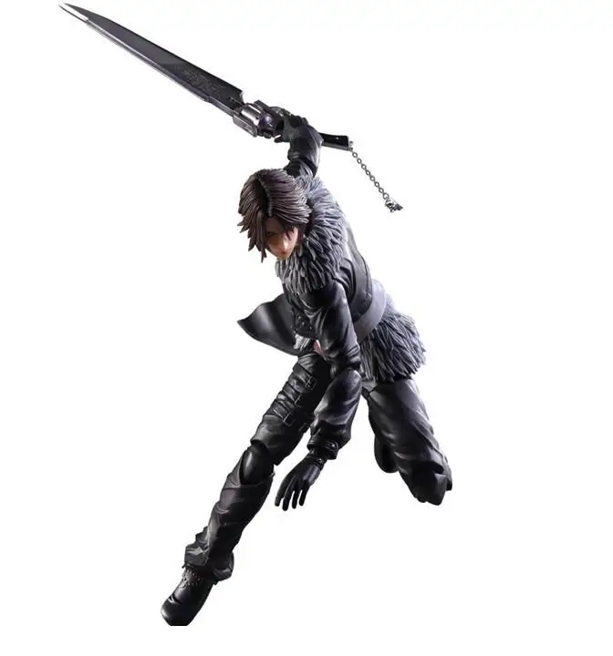 28 см Play Arts Kai Squall Leonhart Final Fantasy VII Аниме Фигурки ПВХ Модель Коллекция оригинальная