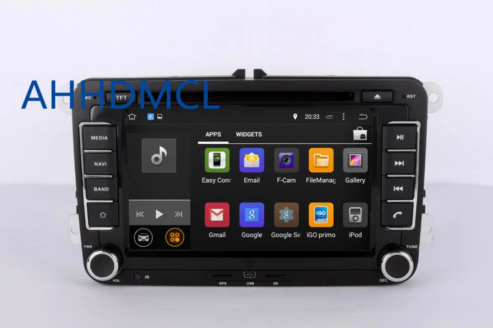 Cheap AHHDMCL Car Multimedia Player Stereo Radio Audio DVD Android 9.0 GPS Navigation 2G RAM For Universal 2