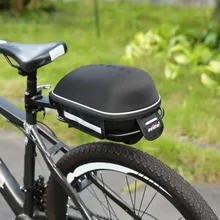High Quality Bicycle Rear Seat Pack Bag Hard Shell Quick Release Zipper Mountain Road Bike Saddle Bag Waterproof Cycling Pannier