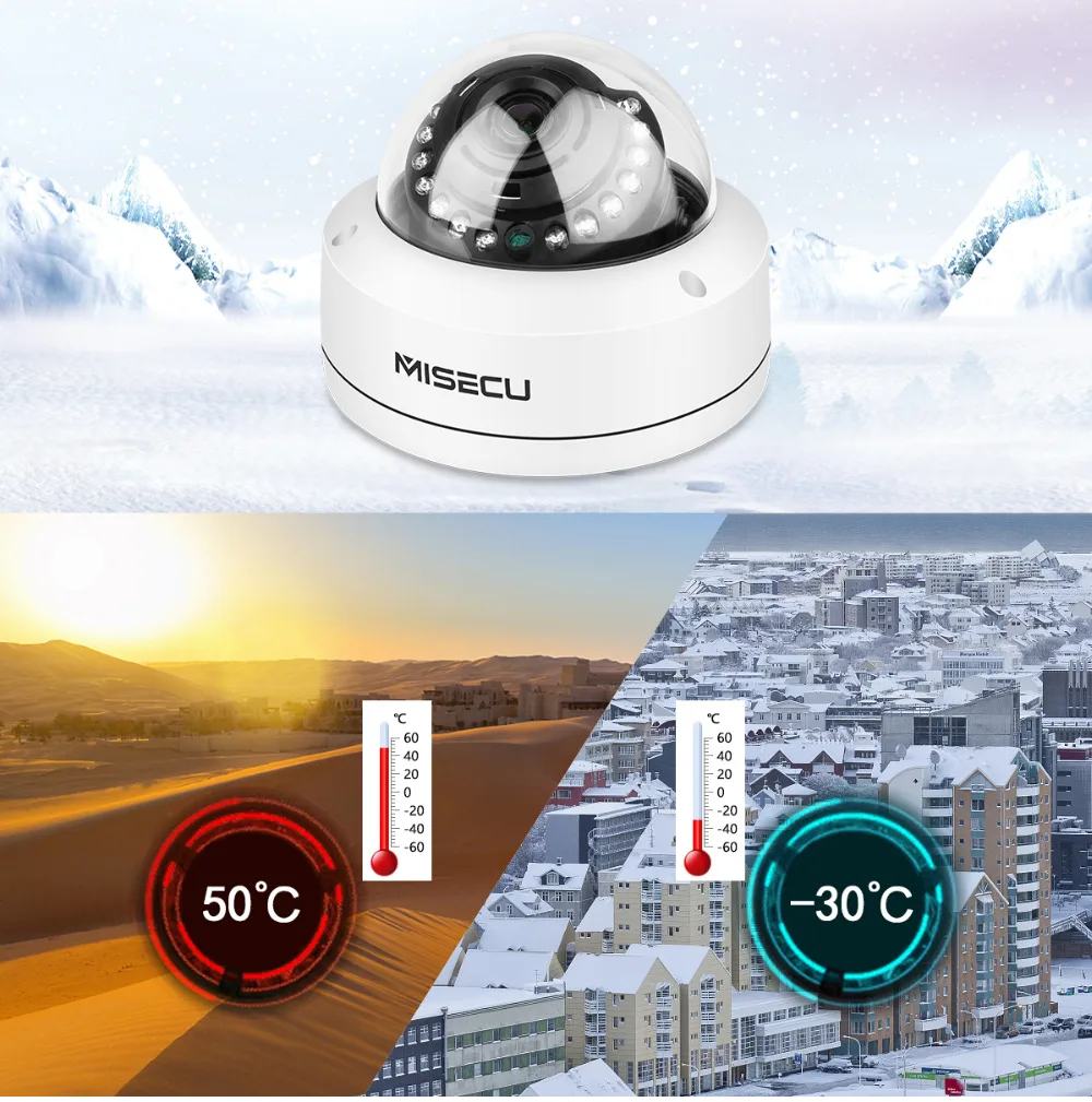 MISECU 8CH 1080 P 48 В PoE P2P HDMI 8 шт. 2.0MP ИК Vandalproof Металл IP Камера Открытый Onvif